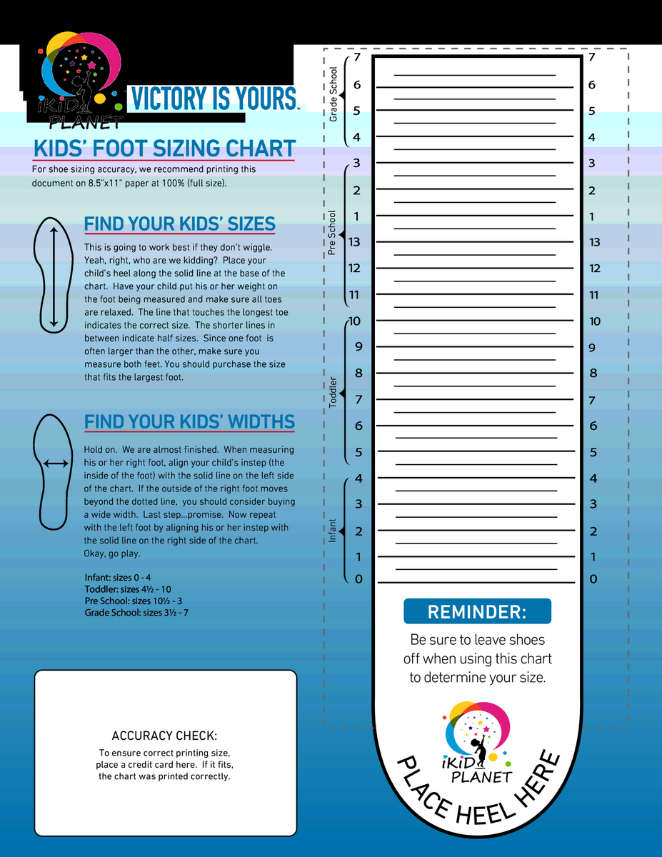 Toddler Youth Size Chart Sneakers Kids Printable Baby Shoe Size Chart Children S Shoe Size Chart