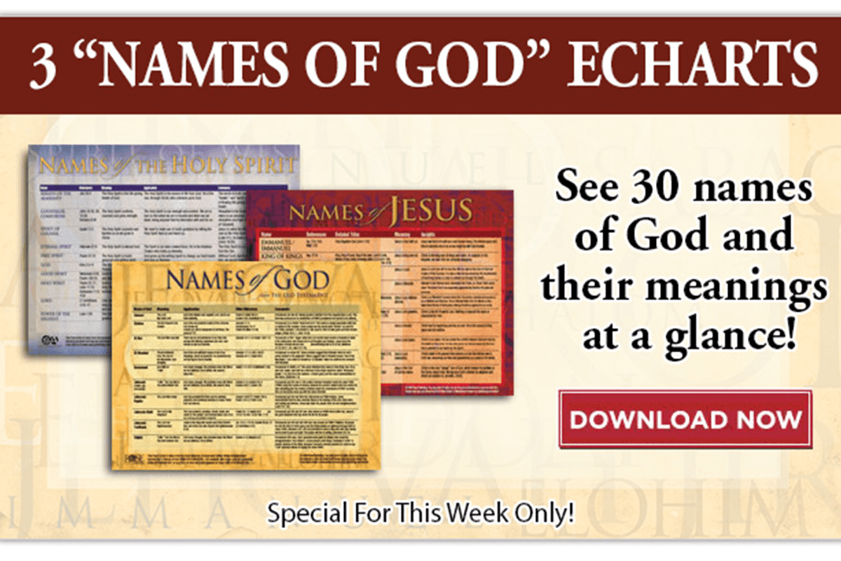 THE POWERFUL NAMES OF GOD Free Printable For All Is Through Him
