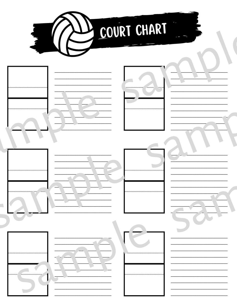 Editable Volleyball Stat Sheet For Volleyball Mom And Volleyball Coach Printable Volleyball Stats PDF Volleyball Score Sheet Canva Template Etsy