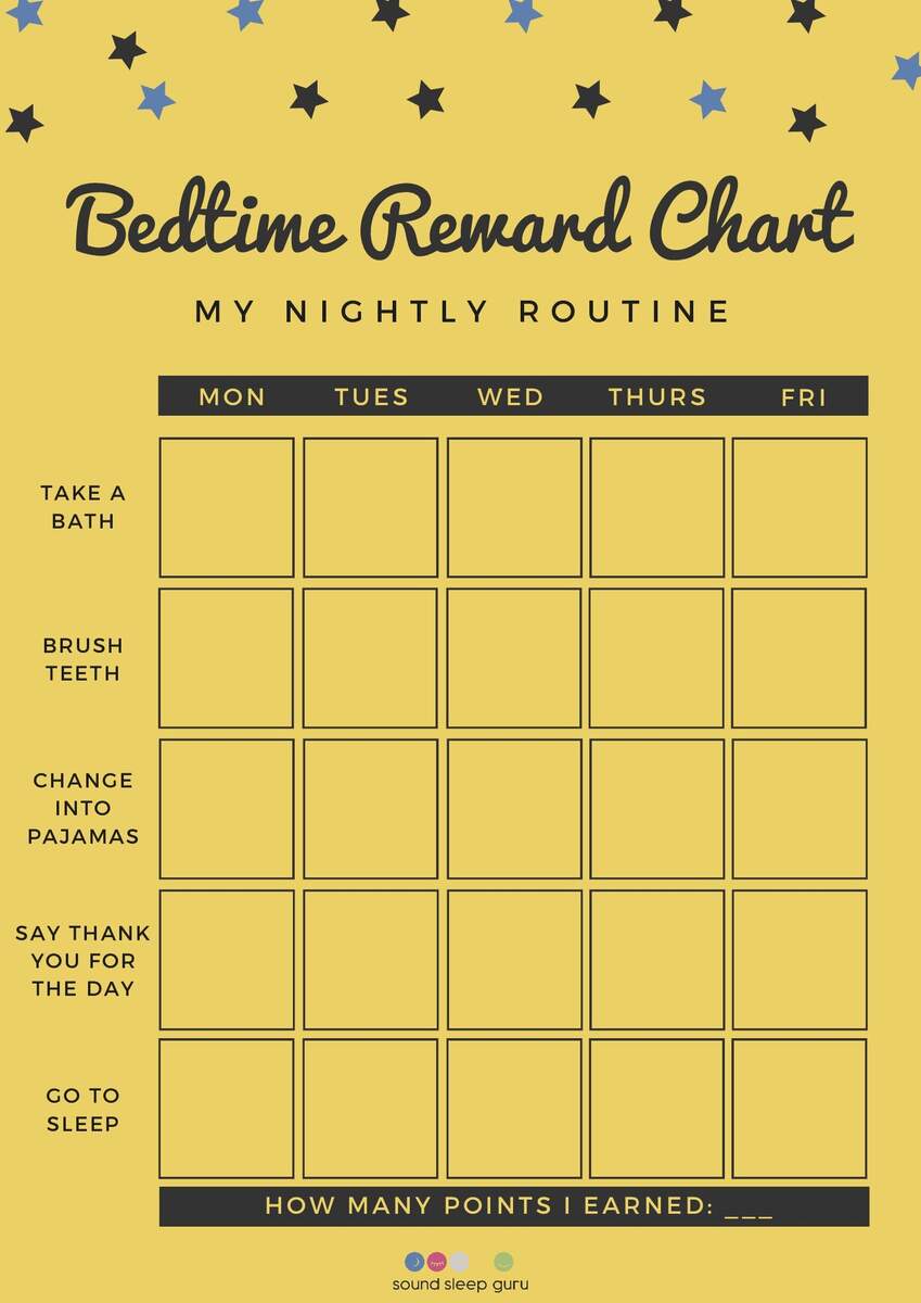 Yellow Stars Bedtime Reward Chart Yellow Stars Bedtime Reward Chart Sound Sleep Guru Yellow Stars Bedtime Reward Chart Yellow Stars Bedtime Reward Chart Sound Sleep Guru