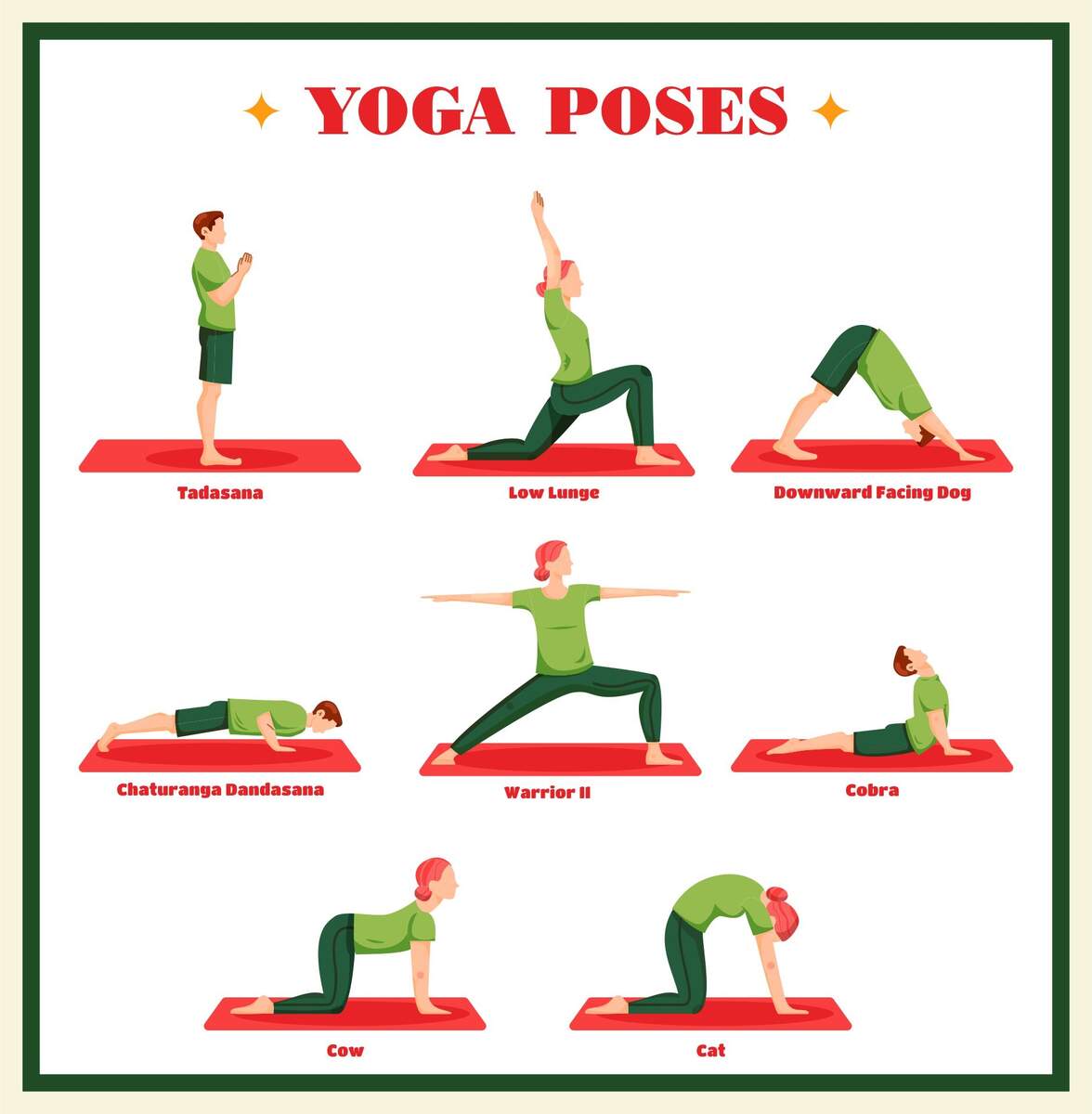 Easy Yoga 14 Free PDF Printables Printablee