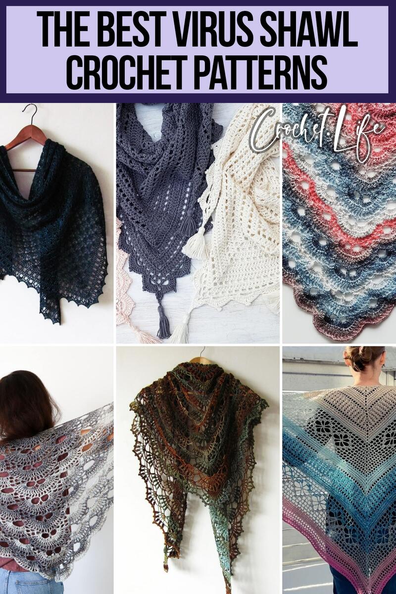 18 Beautiful Virus Shawl Crochet Patterns Crochet Life
