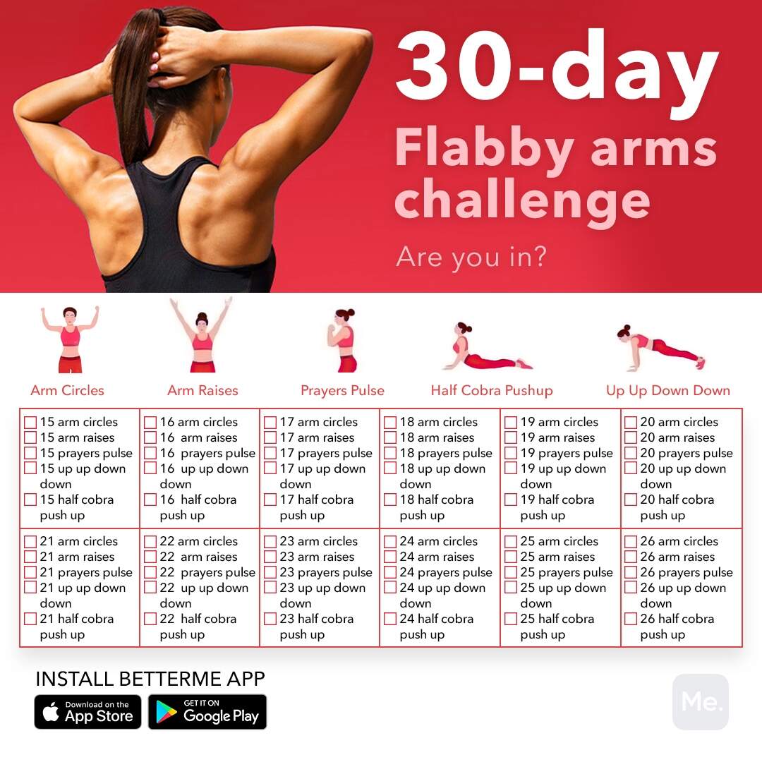 30 Day Arm Printable Arm Exercises With Weights Men Printable Arm Workouts With Dumbbells Dumbbell Workout