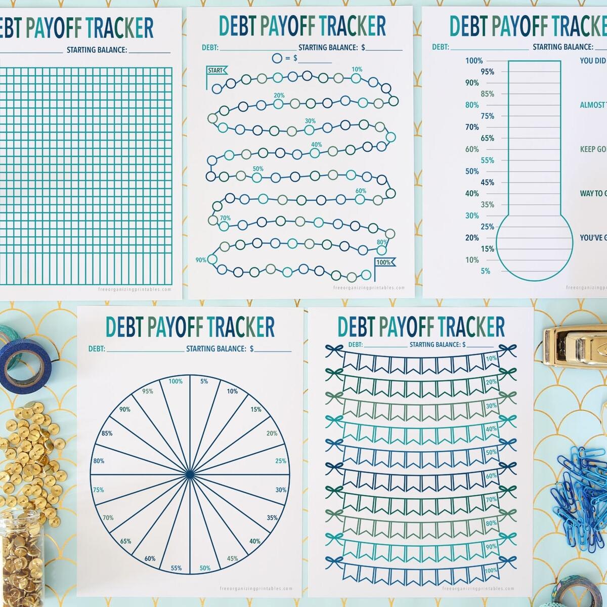 Custom Debt Payoff Tracker Personalised Debt Payment Chart Personal Loan Balance Tracker Customised Debt Free Chart Printable PDF Etsy