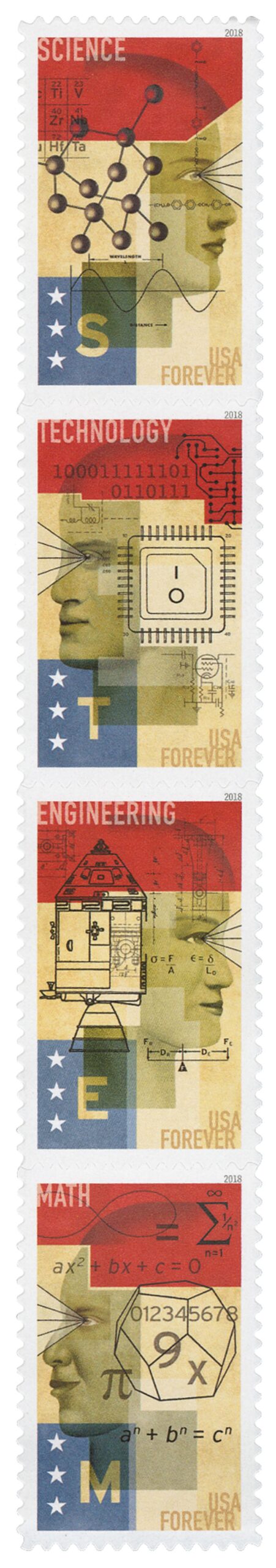 5276 79 2018 First Class Forever Stamp STEM Education Mystic Stamp Company