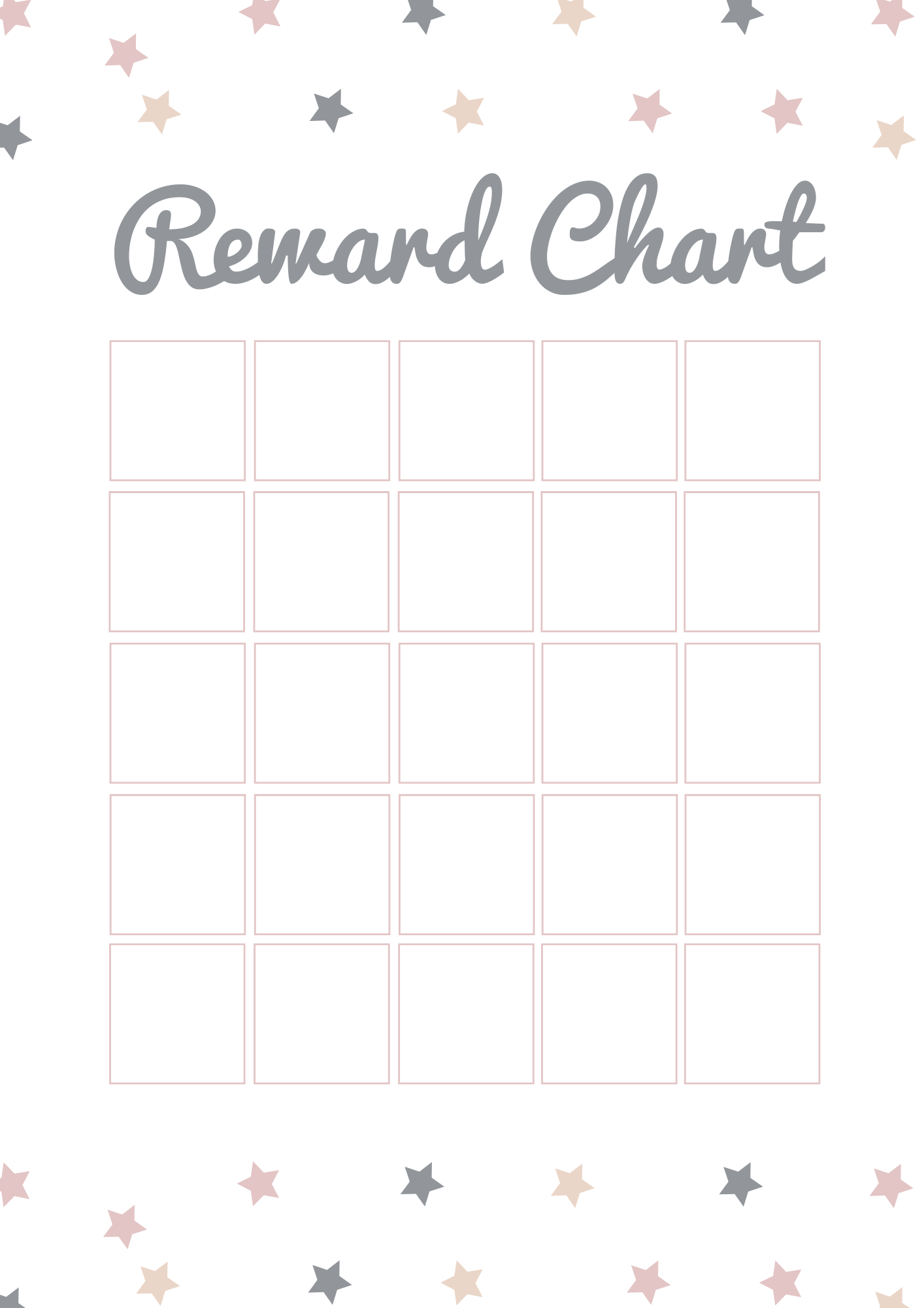 22 Printable Reward Charts For Kids PDF Excel Word