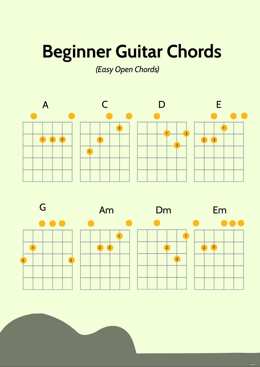 Guitar Chord Chart Printable Guitar Chords Chart