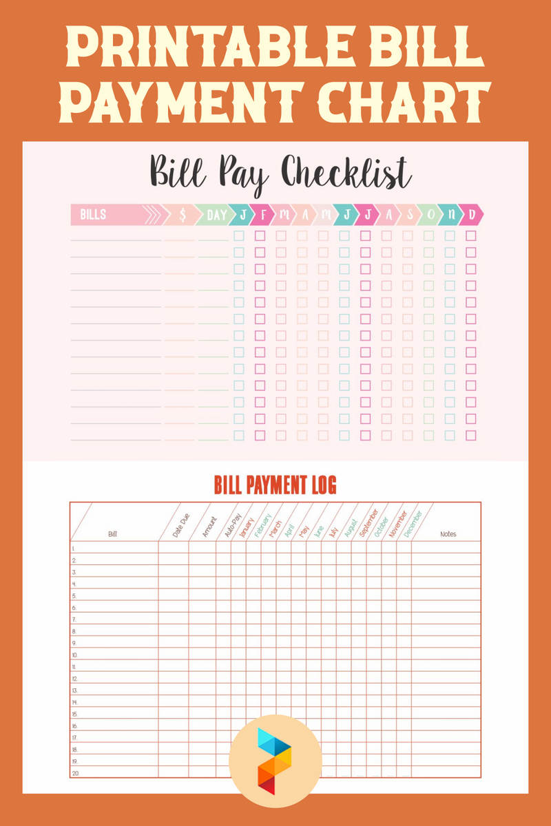Bill Payment Chart 10 Free PDF Printables Printablee