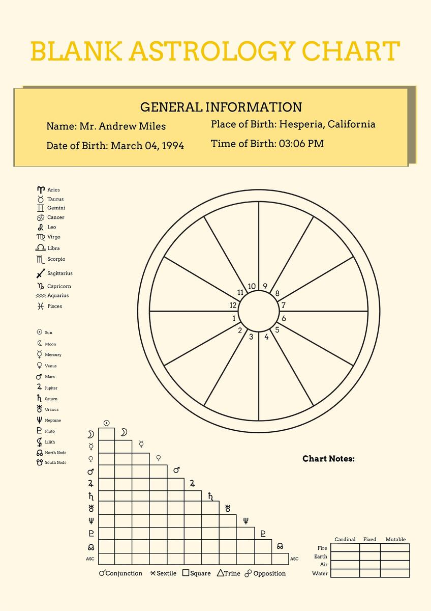 Blank Astrology Chart Template In Illustrator PDF Download Template Blank Astrology Chart Template In Illustrator PDF Download Template