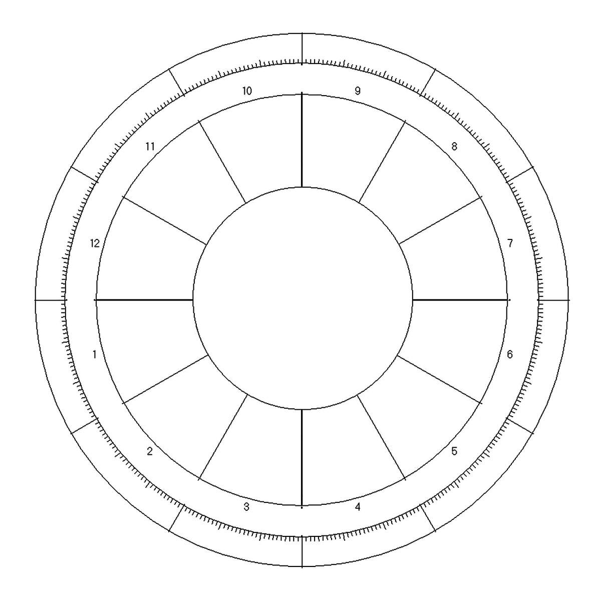 Blank Natal Chart Template Blank Astrology Chart Template In Illustrator PDF Download Template
