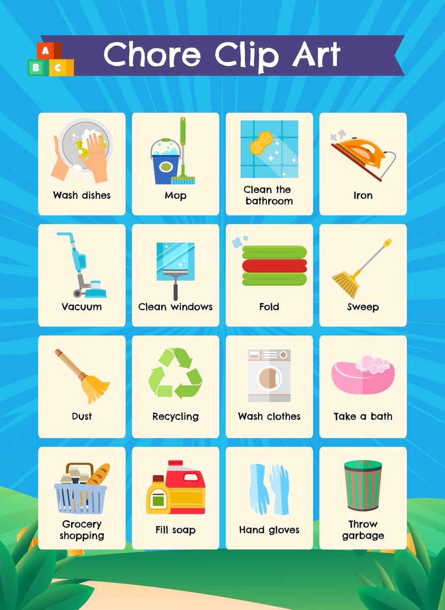 Chore Clip Art 10 Free PDF Printables Printablee
