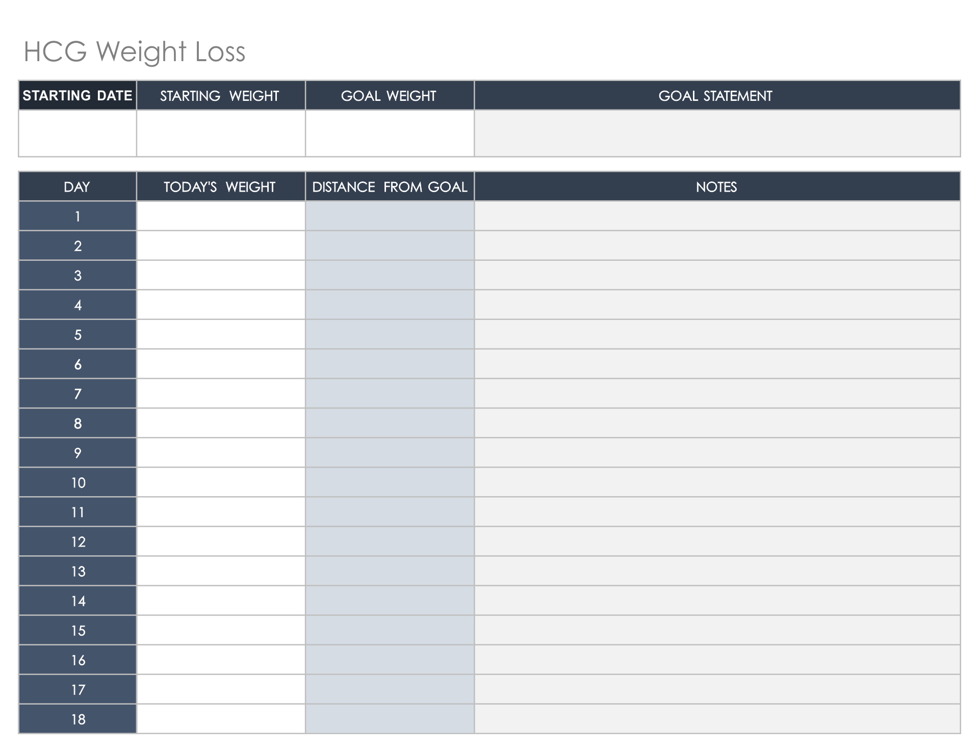 Free HCG Levels Chart Templates Editable And Printable