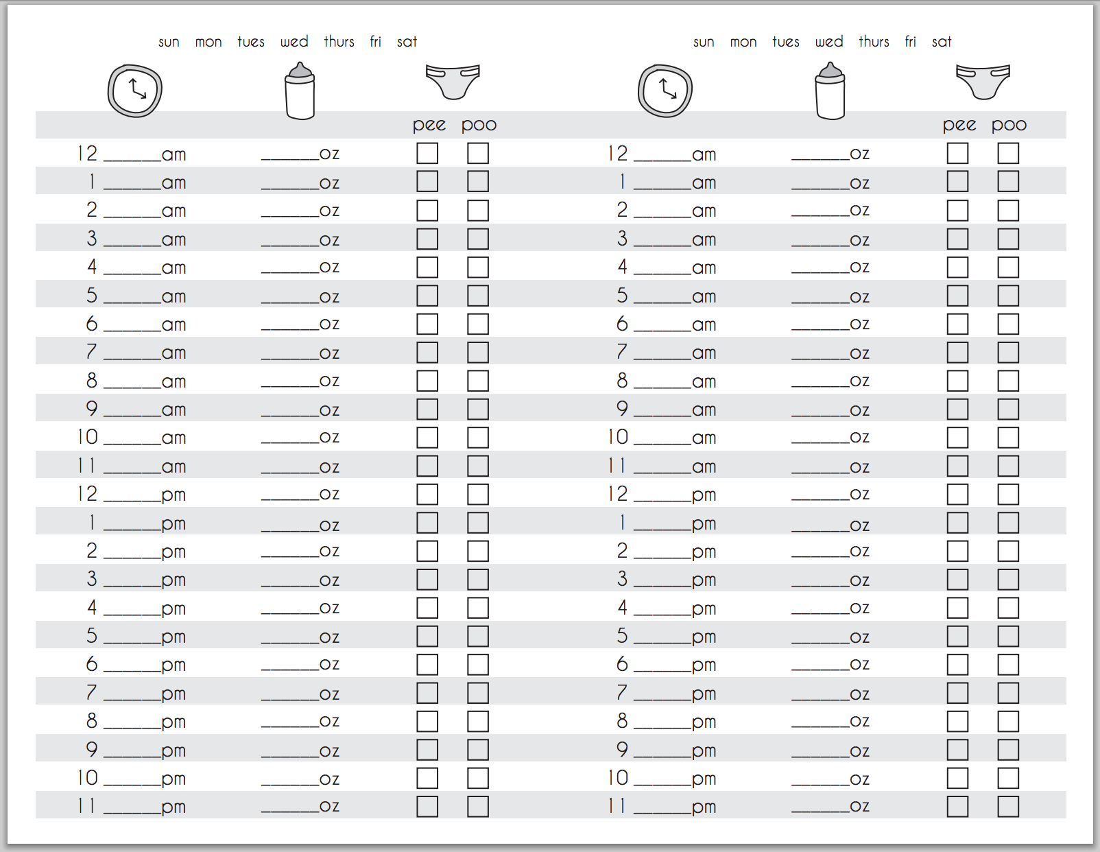 Baby Feeding Chart By Month In Illustrator PDF Download Template