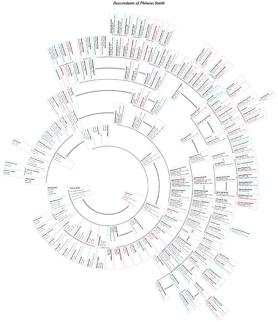 Descendant Fan Chart Examples 8 Generation Ancestry Tree Printable BLACK House Elves Anonymous
