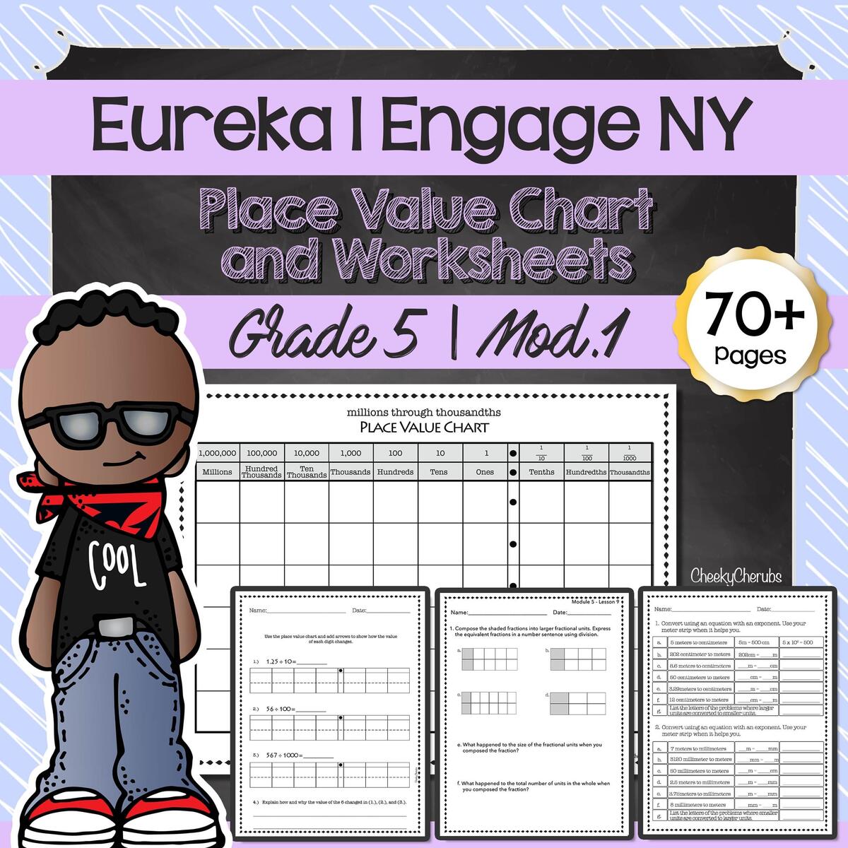 Eureka Math Engage NY Extra Worksheets For 5th Grade Module 5 Etsy