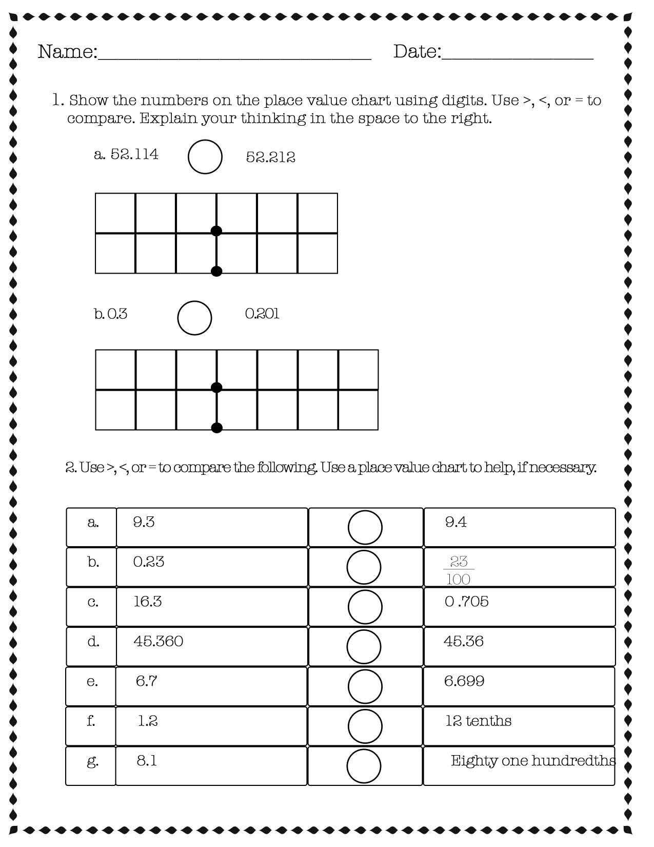 Eureka Math Engage NY Extra Worksheets For 5th Grade Module 5 Etsy