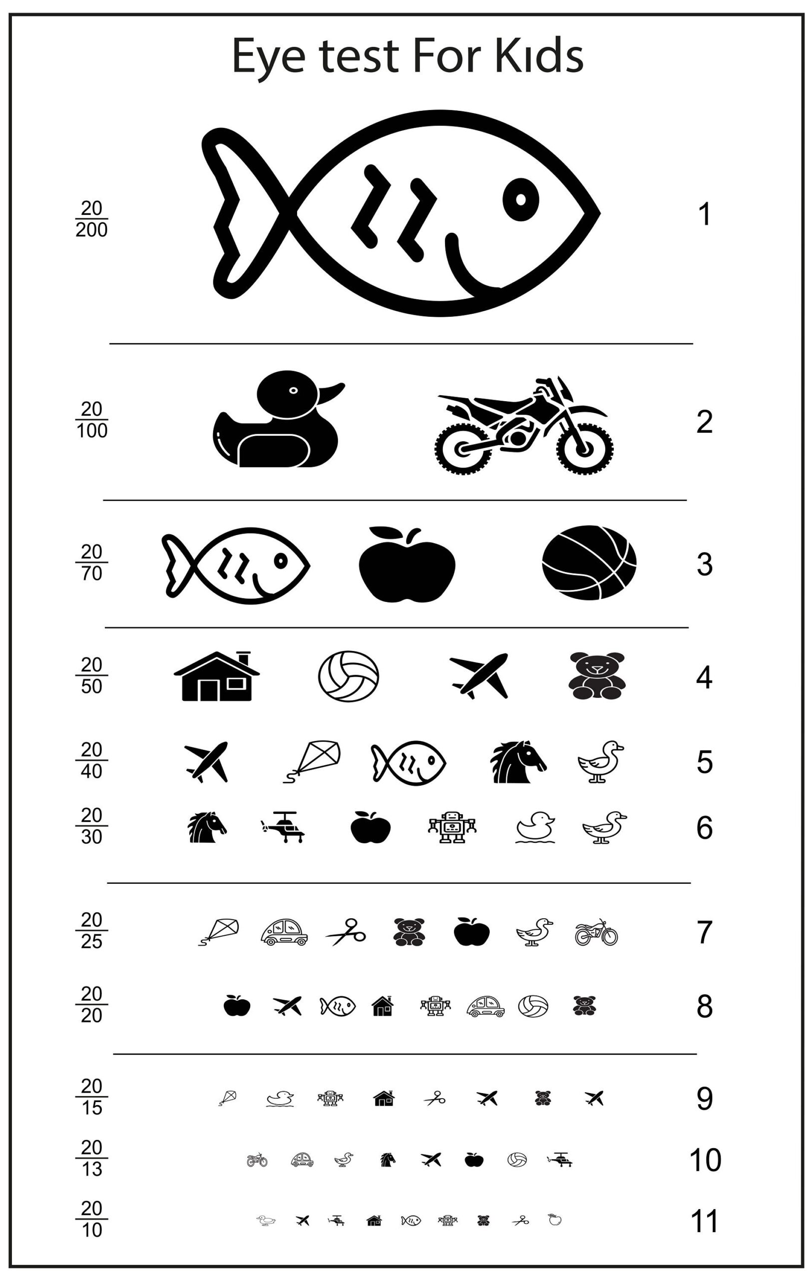 Preschool Eye Charts 10 Free PDF Printables Printablee