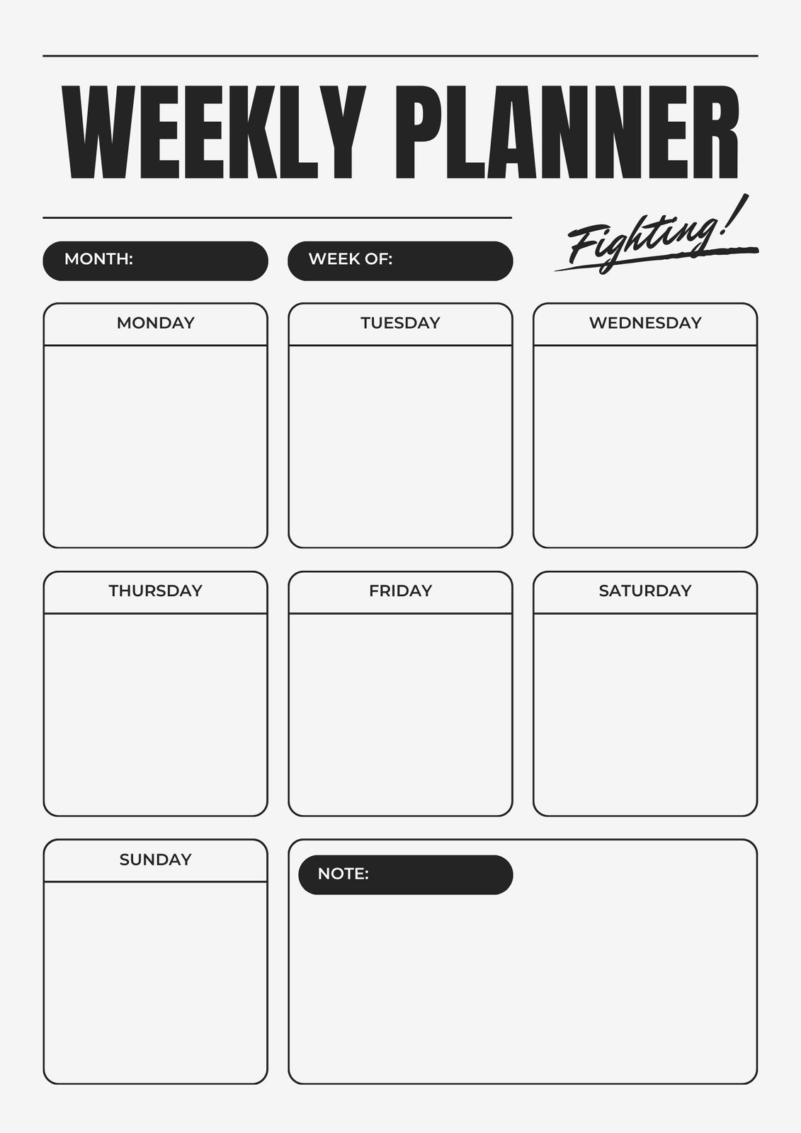 Free And Customizable Weekly Planner Templates Canva Free Printable Customizable Weekly Calendar Templates Canva