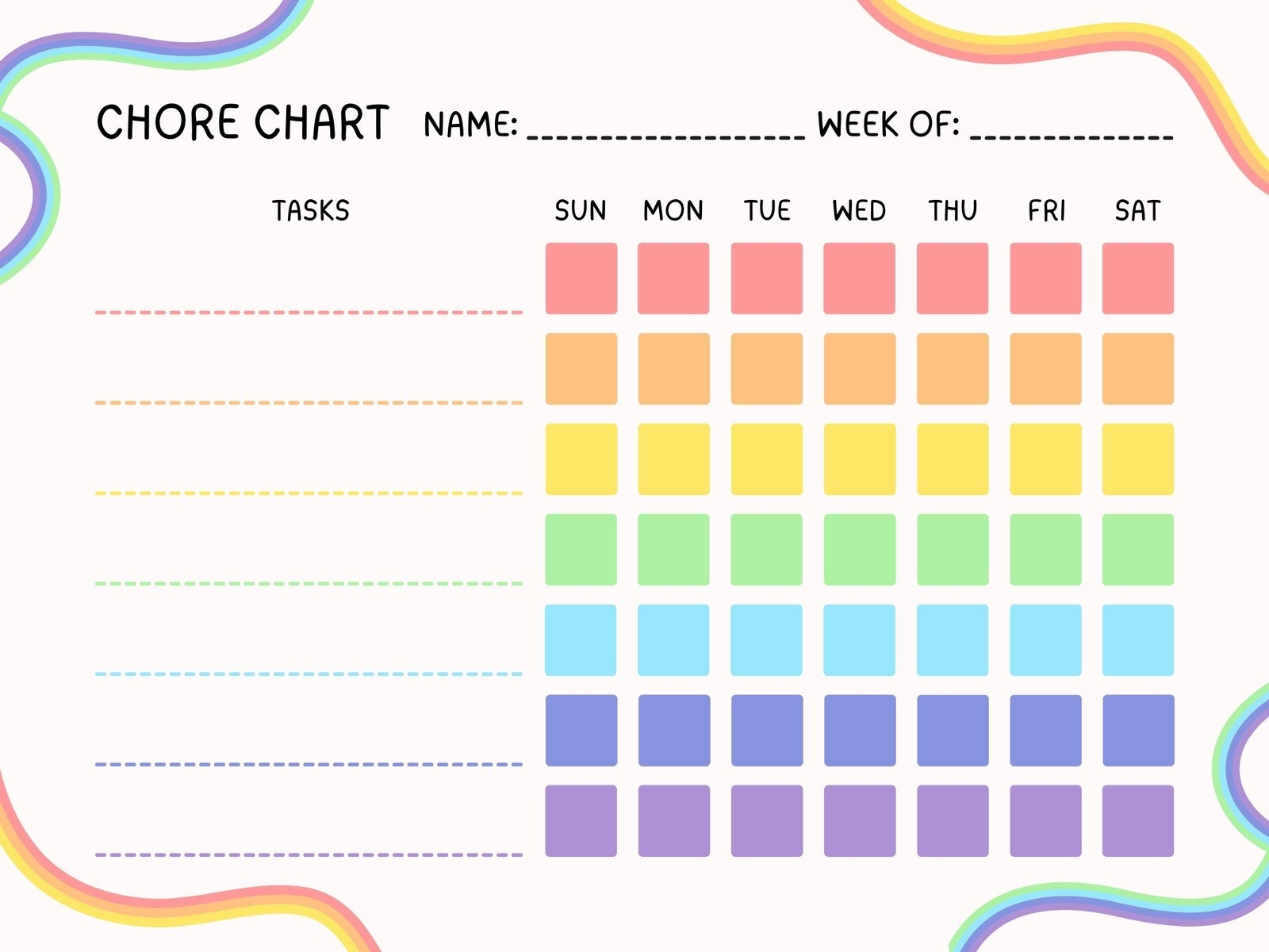 Free Customizable Chore Chart Templates To Print Canva Printable Chore Chart Sincerely Sara D Home Decor DIY Projects