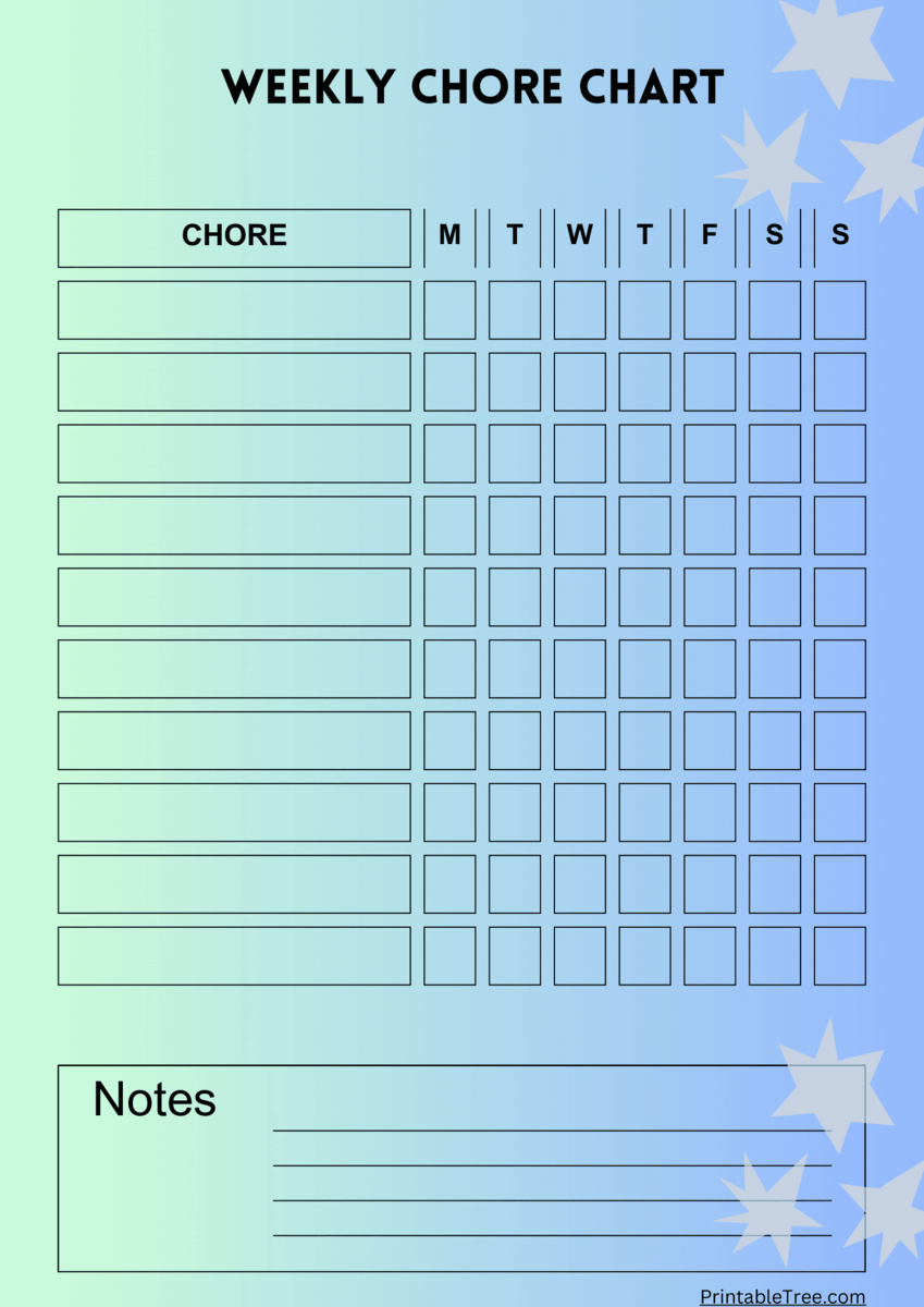 Free Customizable Chore Chart Templates To Print Canva
