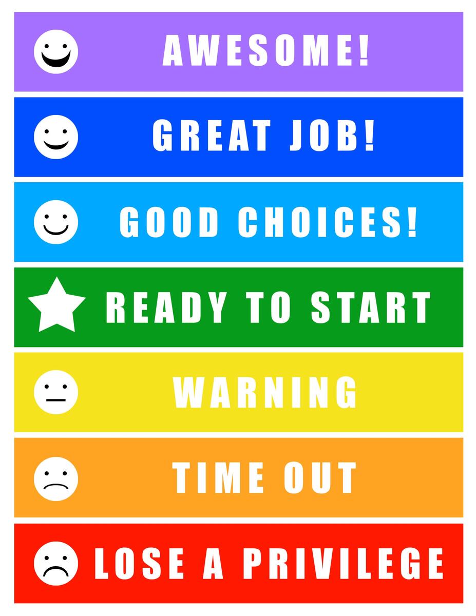 Preschool Behavior Chart