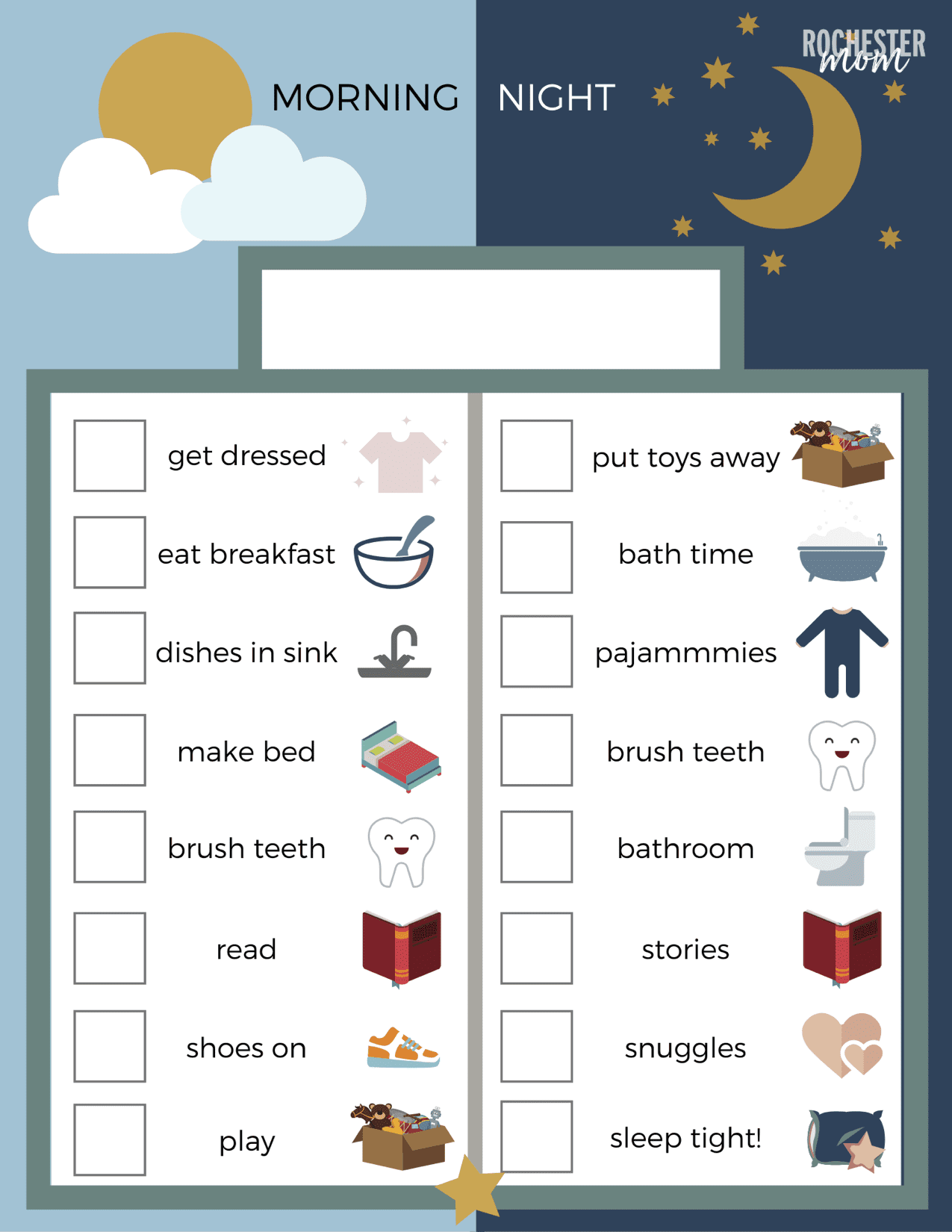 Free Routine Activity Charts Customizable For Your Family Bedtime Routine For Kids Morning Routine Checklist Printable Responsibility Chart Kids Chart Instant Digital Download PDF Etsy