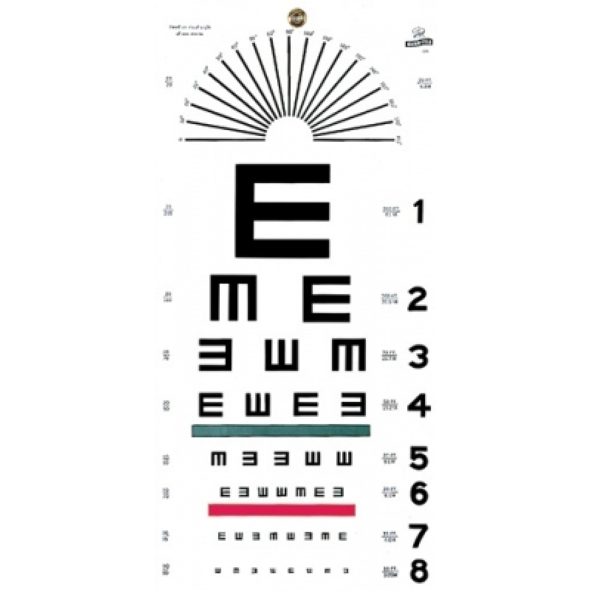 Graham Field Illiterate Eye Test Chart 1241 Grafco Schools Graham Field Illiterate Eye Test Chart 1241 Grafco Schools