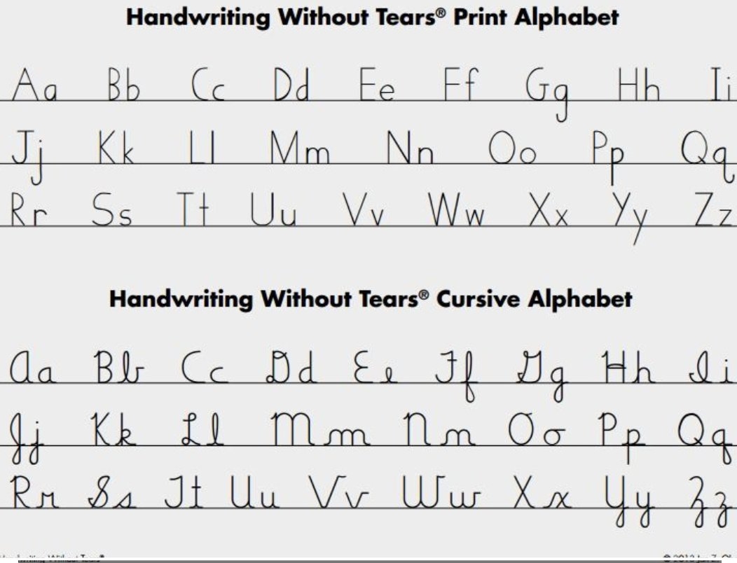 Handwriting Without Tears Is Very Popular In The US But The Letter Formation Might Seem A Little Antiquated For Those From The UK And Australia Four Of The Cursive Capitals Connect The Handwriting Without Tears Is Very Popular In The US But The Letter Formation Might Seem A Little Antiquated For Those From The UK And Australia Four Of The Cursive Capitals Connect The