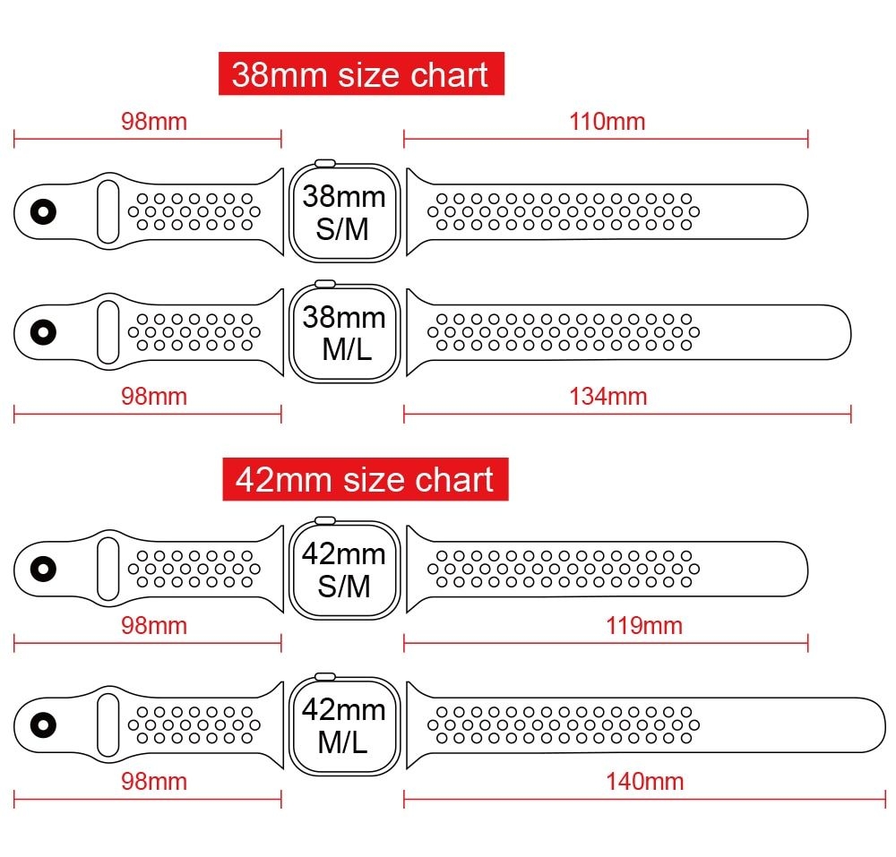 Hot Apple Watch Band Length Discount Apple Watch Band Size Chart Printable FREE Printable Hot Apple Watch Band Length Discount Apple Watch Band Size Chart Printable FREE Printable