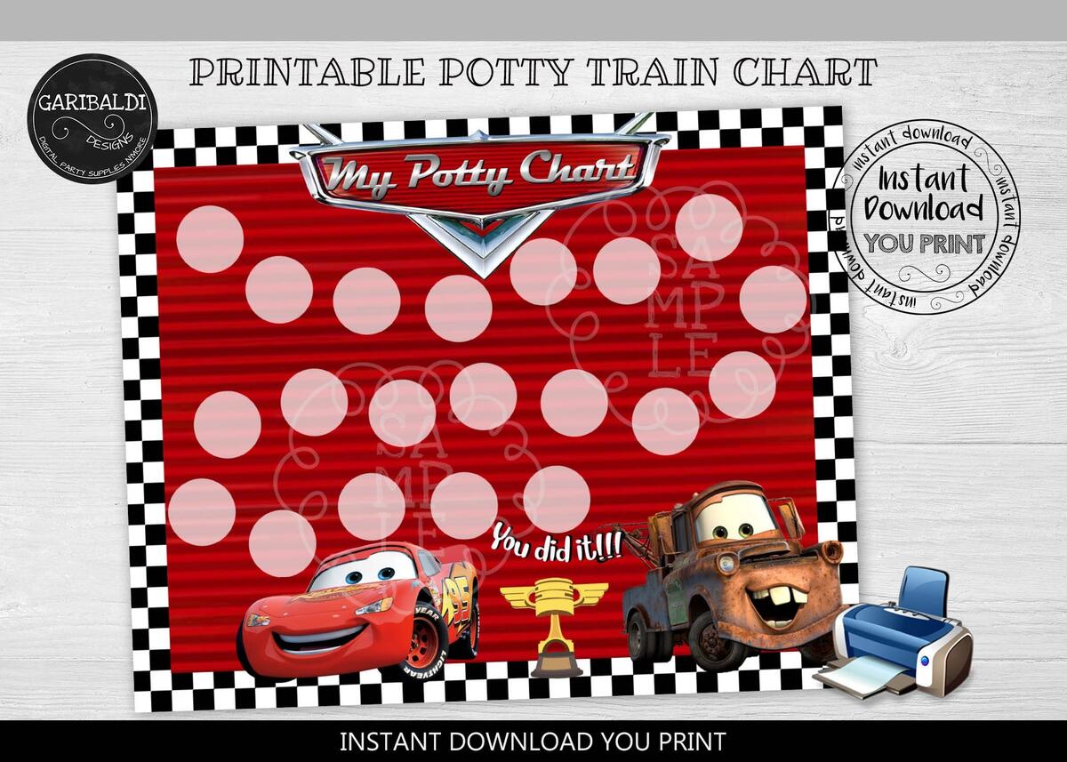 Potty Chart Printable Cars Construction Trucks Potty Training Chart Reward Chart Reward Jar Etsy