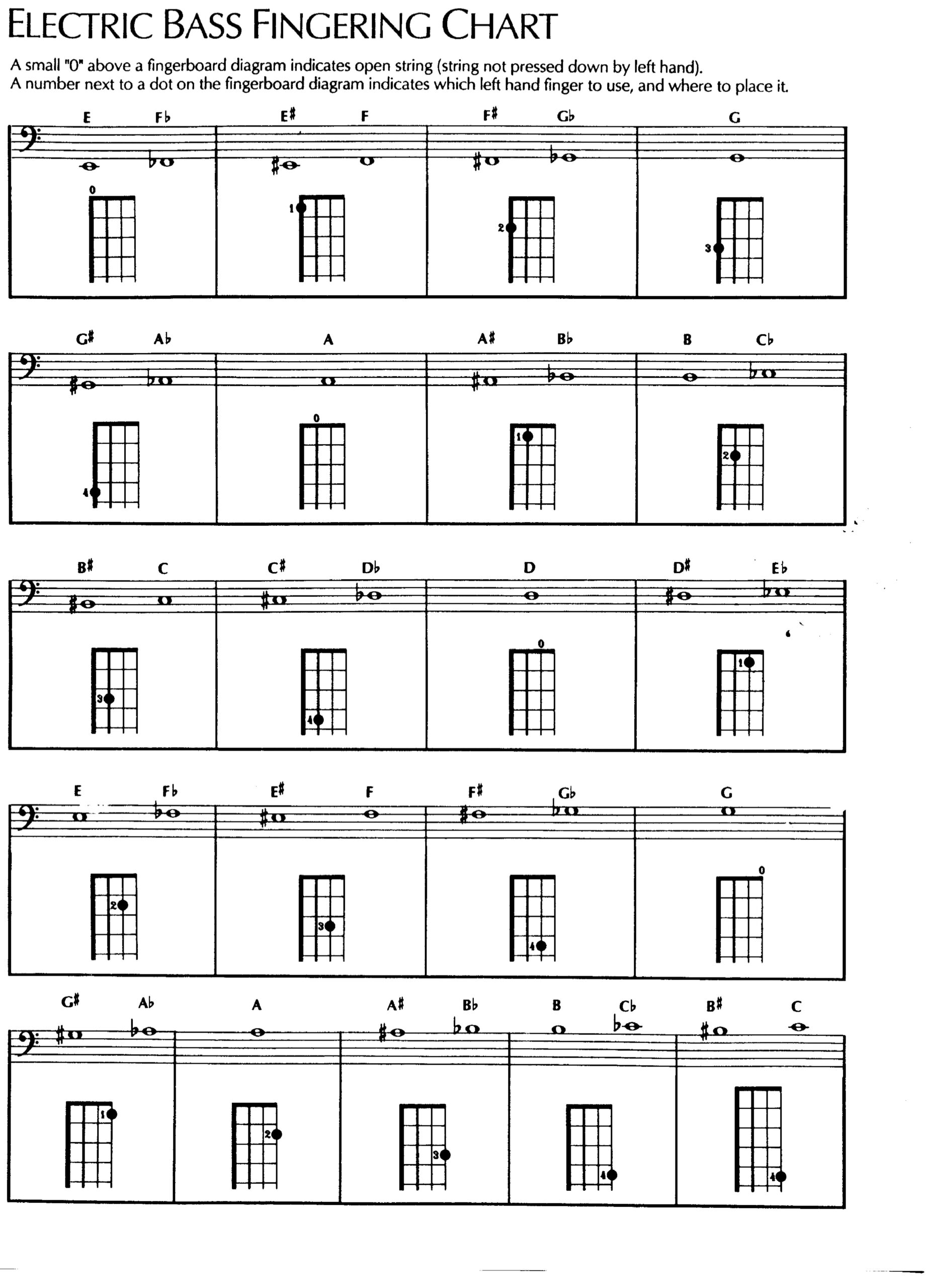 Instrument Fingering Charts Guy B Brown Music