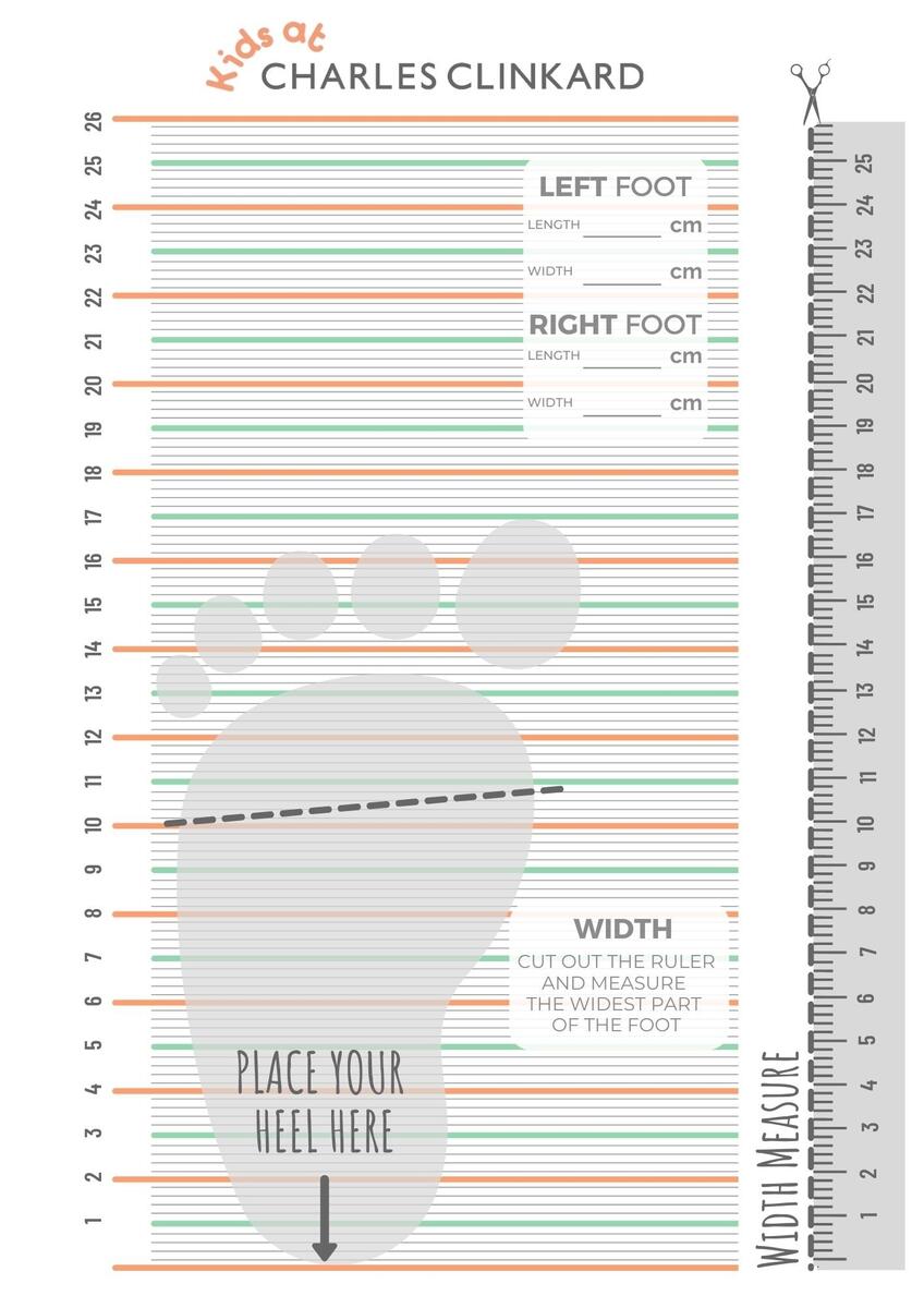 Measure Printable Baby Shoe Size Chart How To Measure 15 Cm Baby Shoe Size Baby Foot