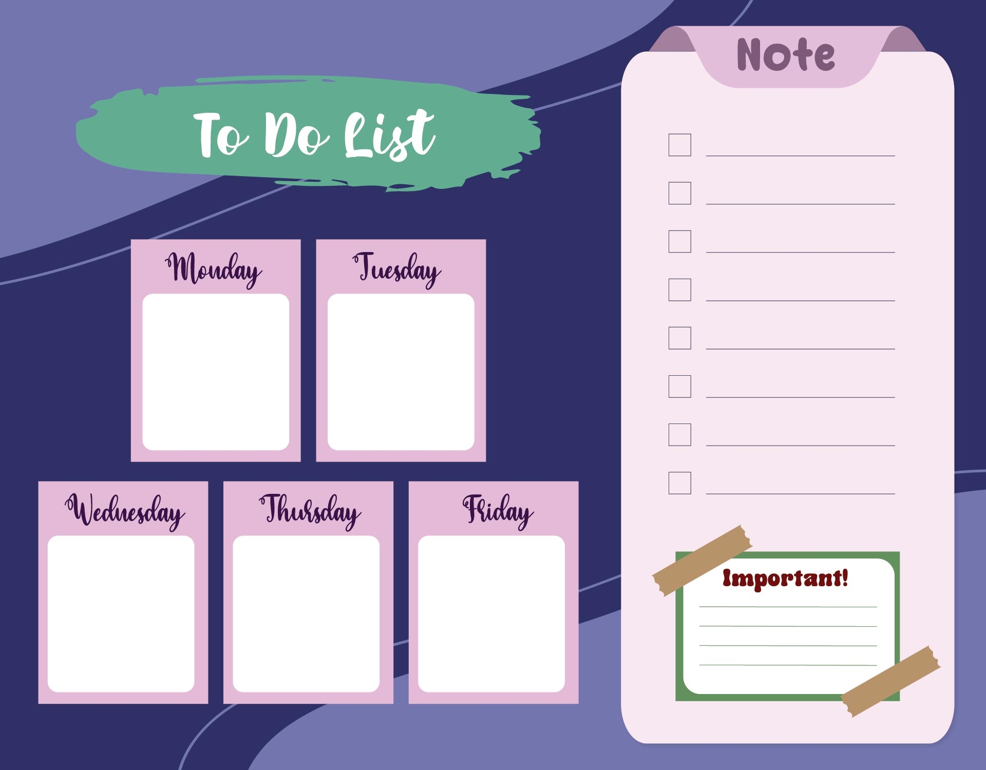 Monday Through Friday Planner 11 Free PDF Printables Printablee Monday Through Friday Planner 11 Free PDF Printables Printablee