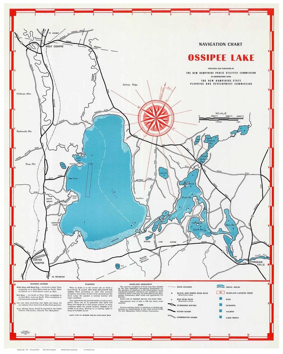 Ossipee Lake 1958 Navigation Map New Hampshire Islands Coves Named Custom Print Etsy Ossipee Lake 1958 Navigation Map New Hampshire Islands Coves Named Custom Print Etsy