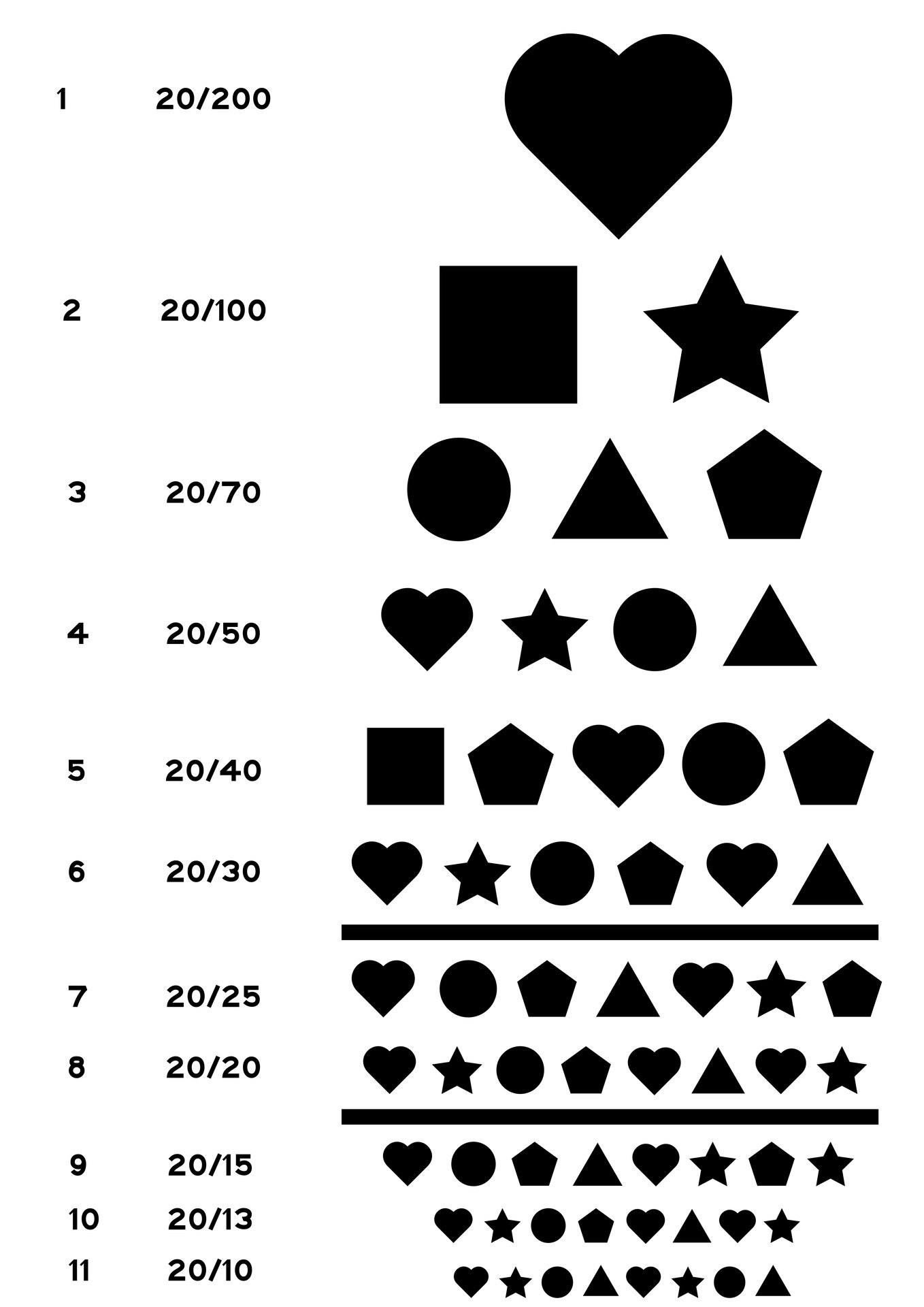 Preschool Eye Charts 10 Free PDF Printables Printablee