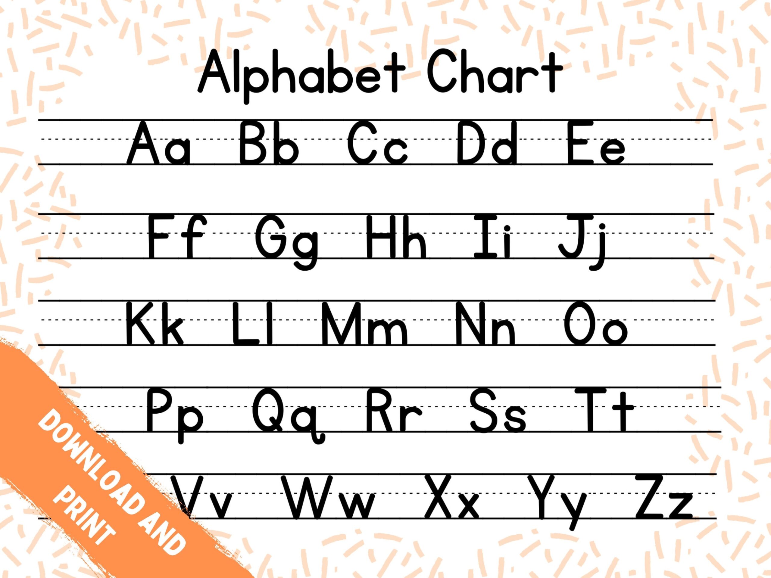 11 Free Printable Alphabet Charts Teach Prints