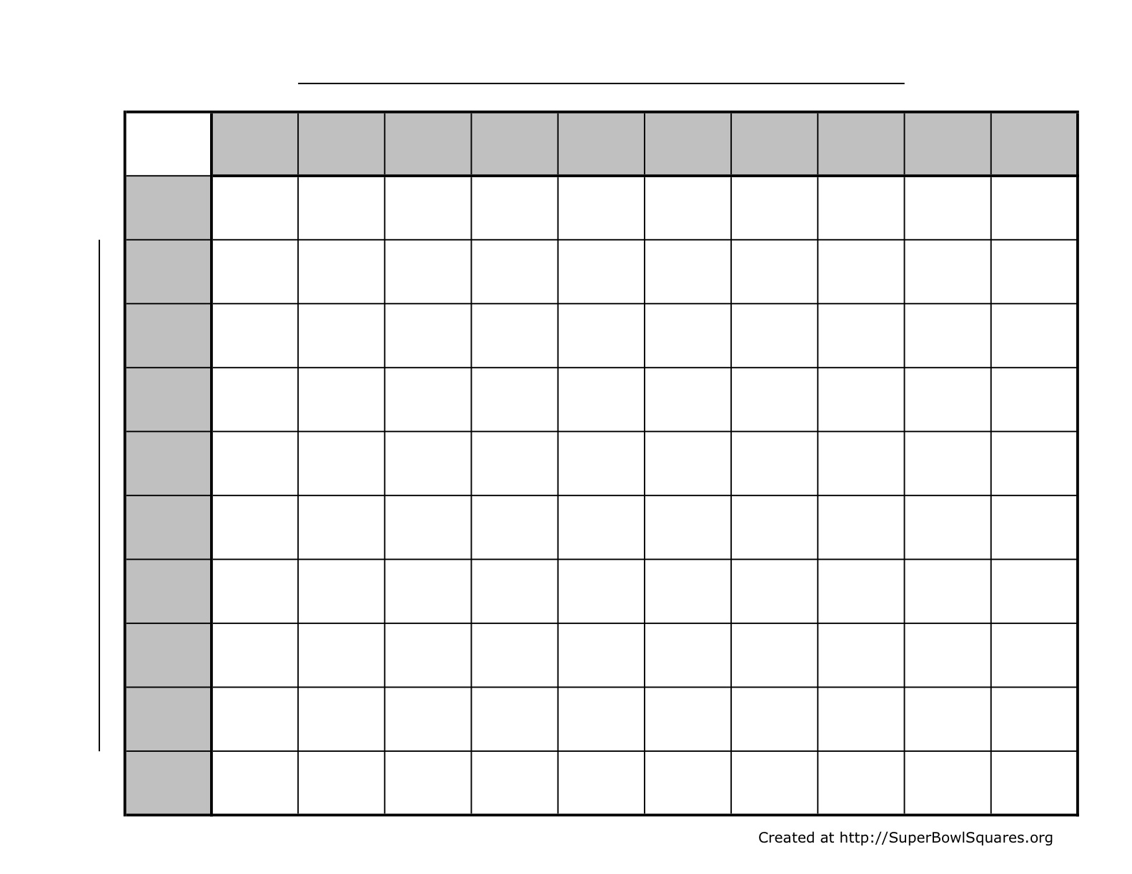 Super Bowl Squares Grid Football Pool Printable Editable PDF Etsy