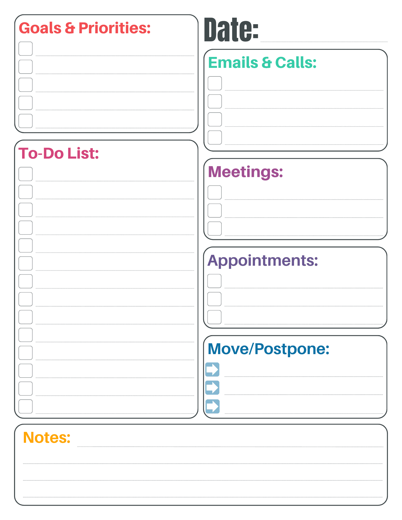 To Do List Free Printable PDF Templates Things To Do Free Printables Lettering SVG Files Tools Apps