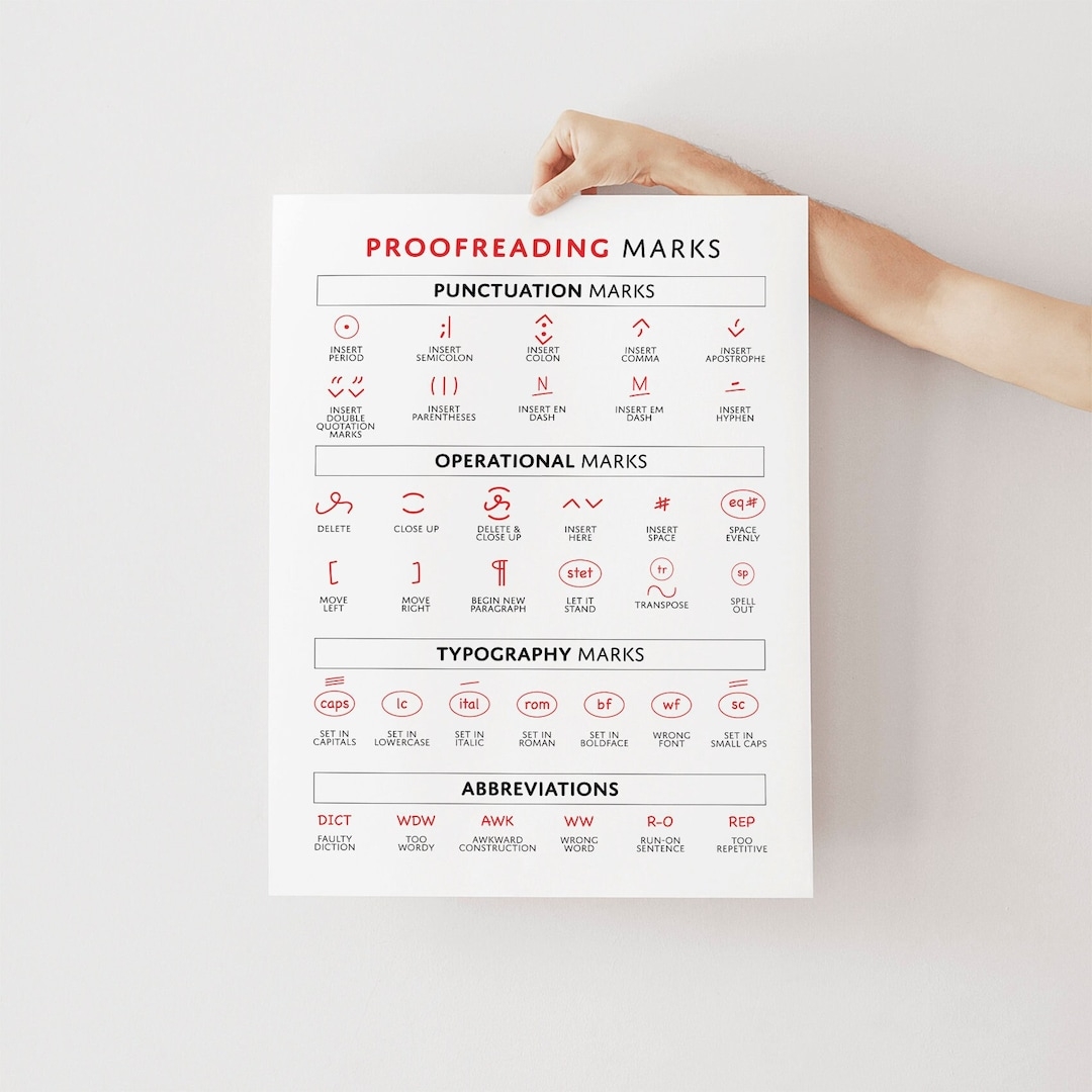 Proofreading Marks Chart Editing Symbols Guide Digital Download Etsy Proofreading Marks Chart Editing Symbols Guide Digital Download Etsy