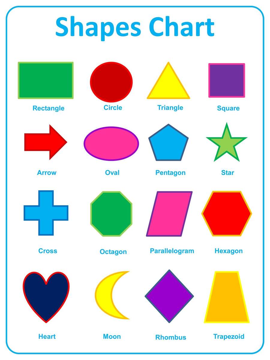 Kindergarten Shapes Flash Cards 13 Free PDF Printables Printablee