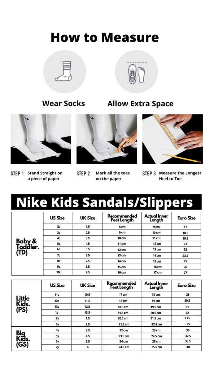 Socks Shoe Size Measuring Chart Printable Measure Shoe Size Chart Male And Female Measure Male Foot