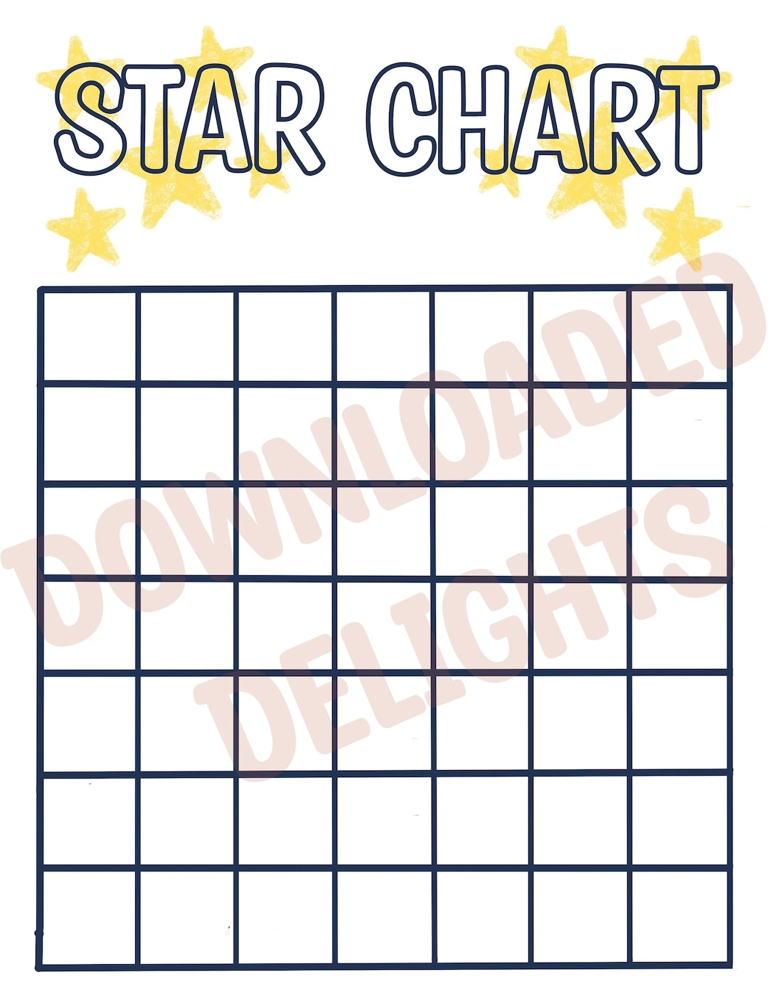 Star And Reward Chart For Positive Reinforcement Etsy Star And Reward Chart For Positive Reinforcement Etsy
