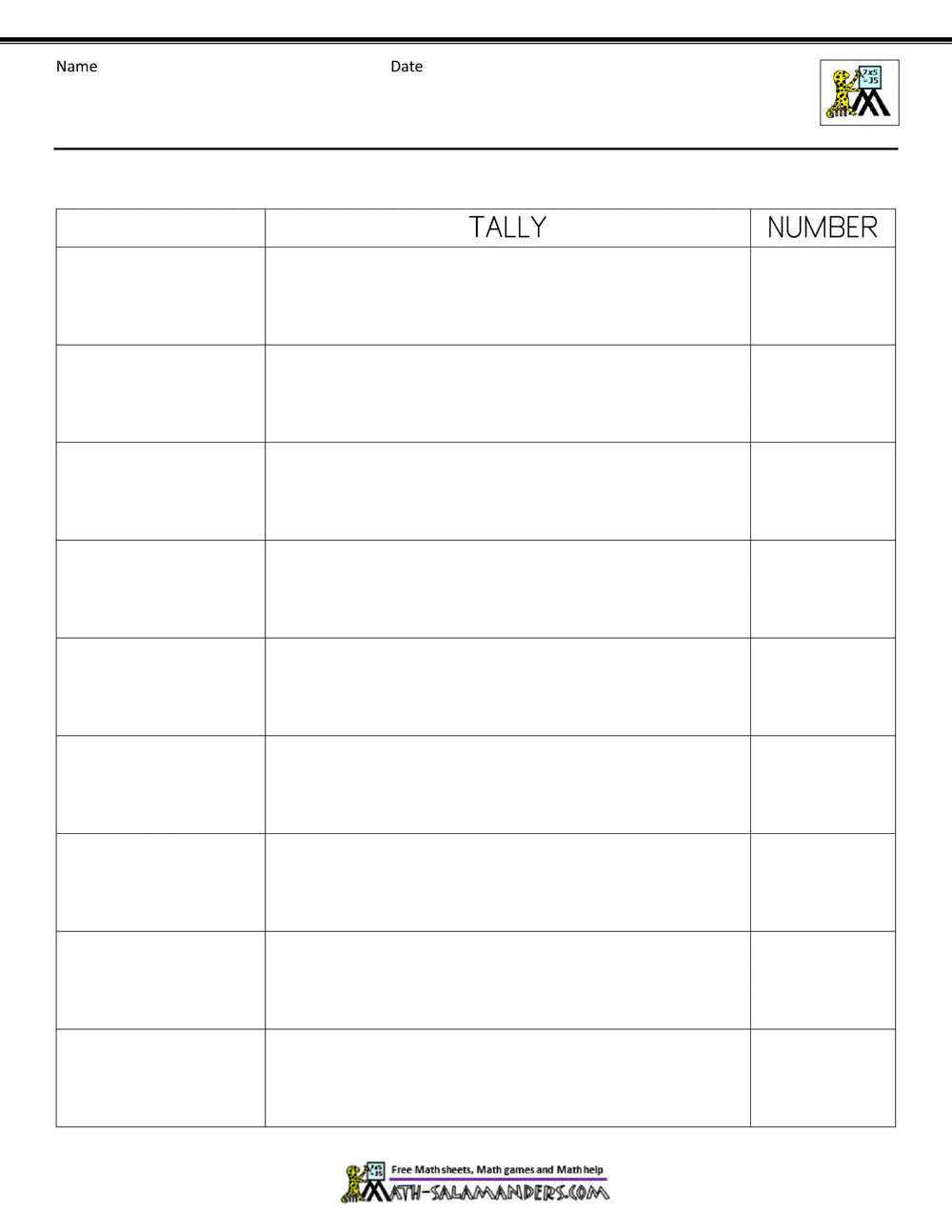 Tally Chart Maker Free Templates Customization In 2025