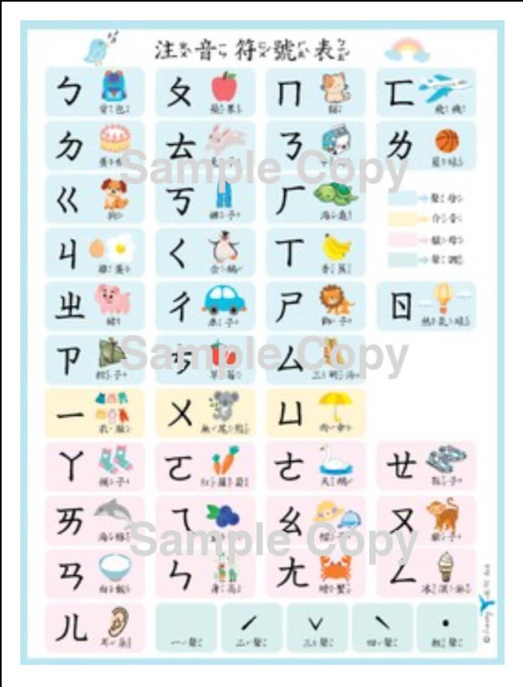 Printable Chinese Character Posters
