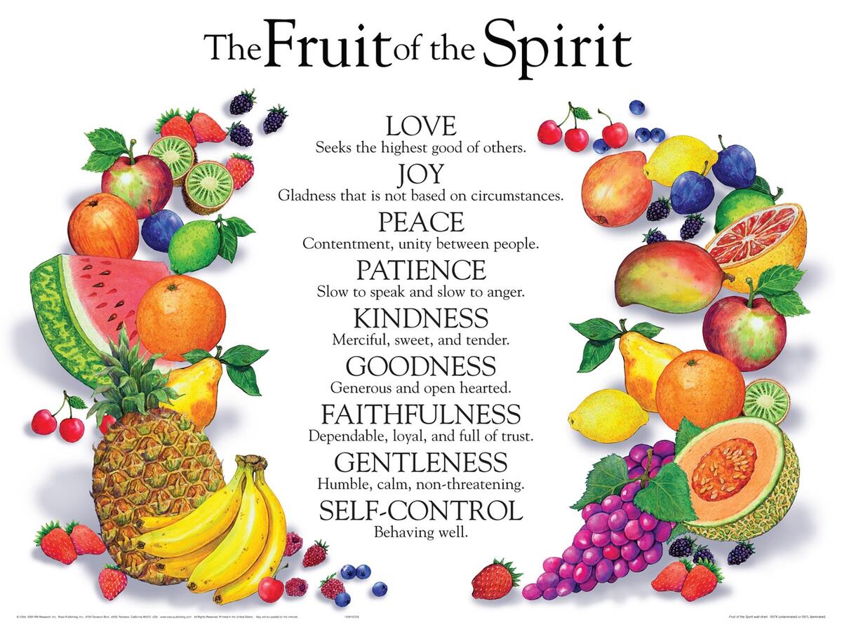 Tyndale The Fruit Of The Spirit Wall Chart Tyndale The Fruit Of The Spirit Wall Chart