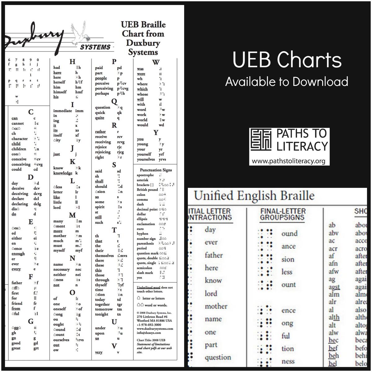 Printable Braille Alphabet And Numbers Chart Teach Beside Me