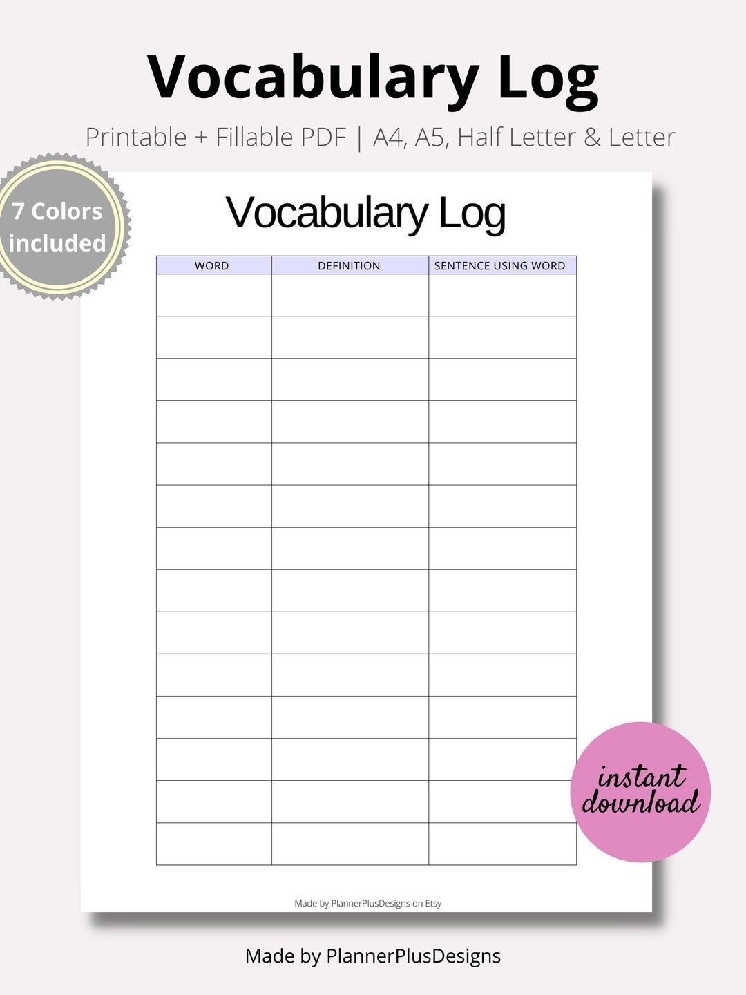 Storyboard That Free Vocabulary Worksheet Templates