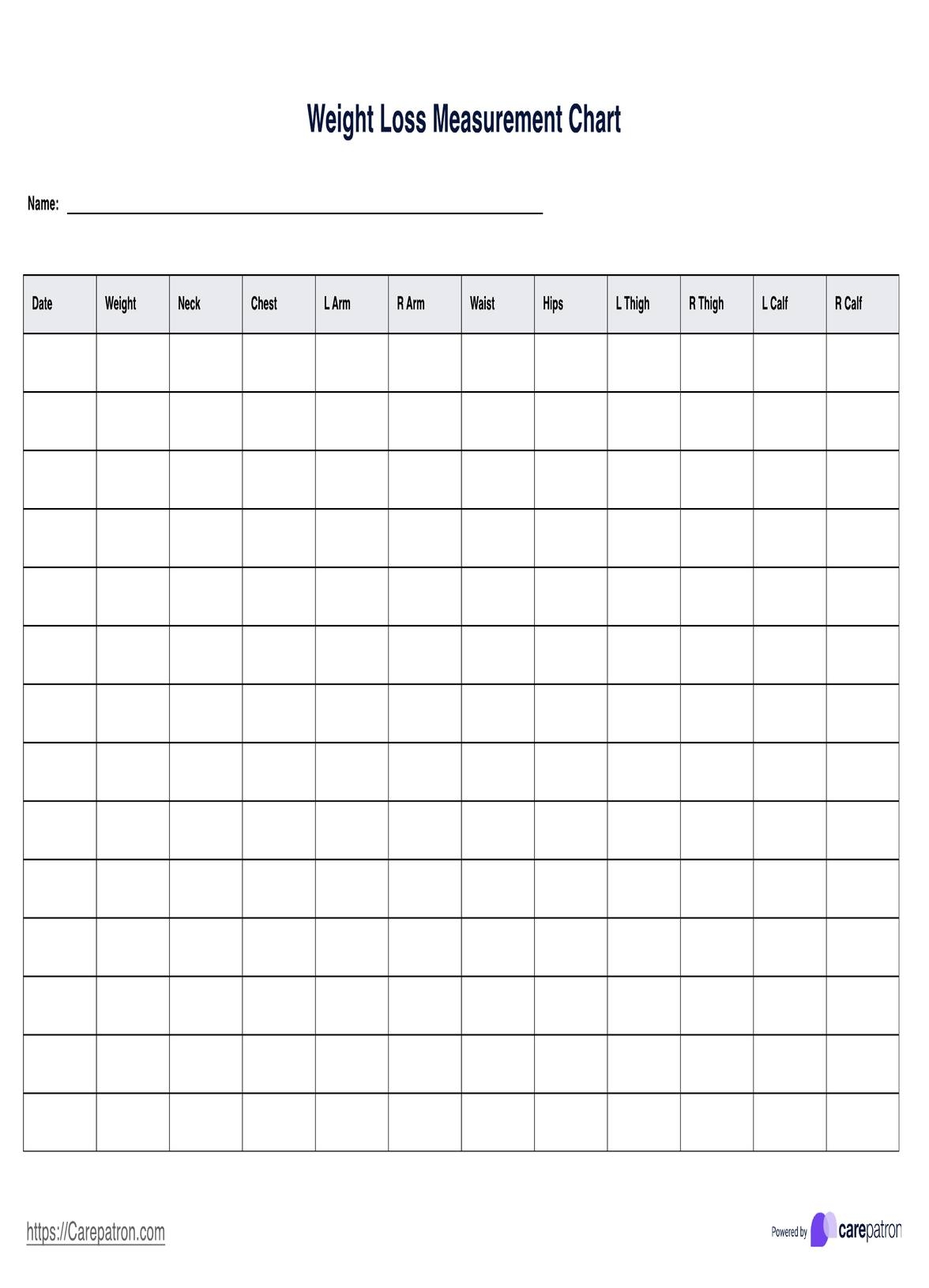 FREE Weight Loss Tracker Printable Customize Before You Print